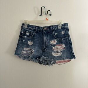 Distressed Denim Shorts America 4th of July daisy dukes